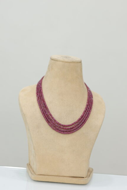 Purple Ruby Multi-Layer Necklace