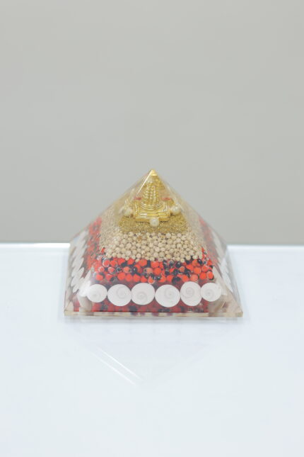 Shree Yantra Pyramid with Ganesha Idol